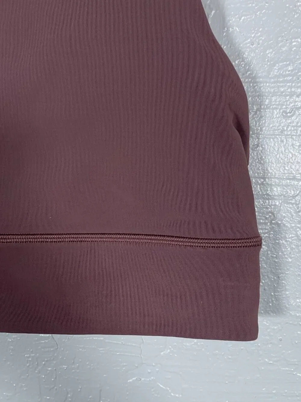 Lululemon Women 6 Mauve Pink Energy Bra High Neck Long Line Athleisure Workout